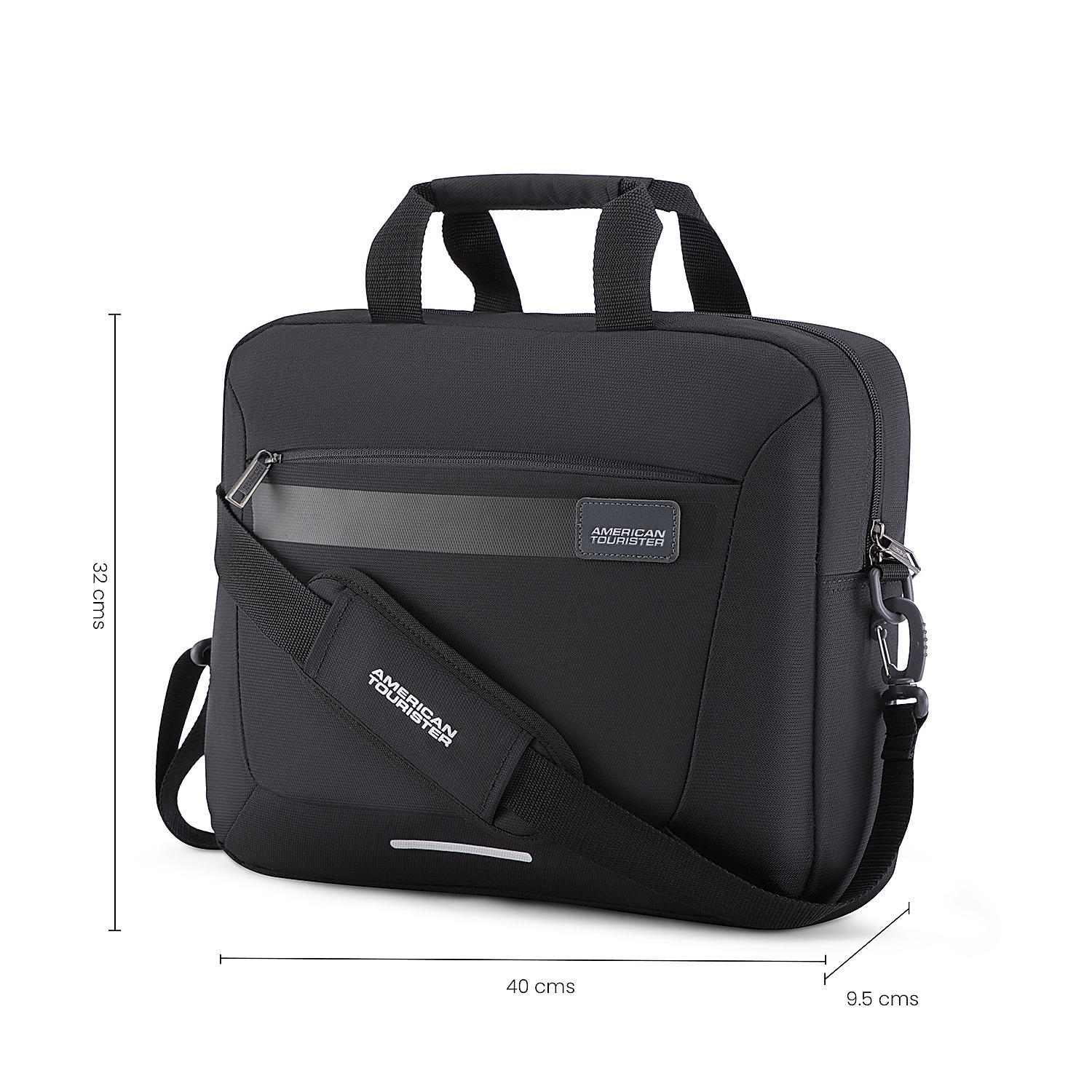 Buy Black Rexton Briefcase Small (32 cm) Briefcase Online at American ...