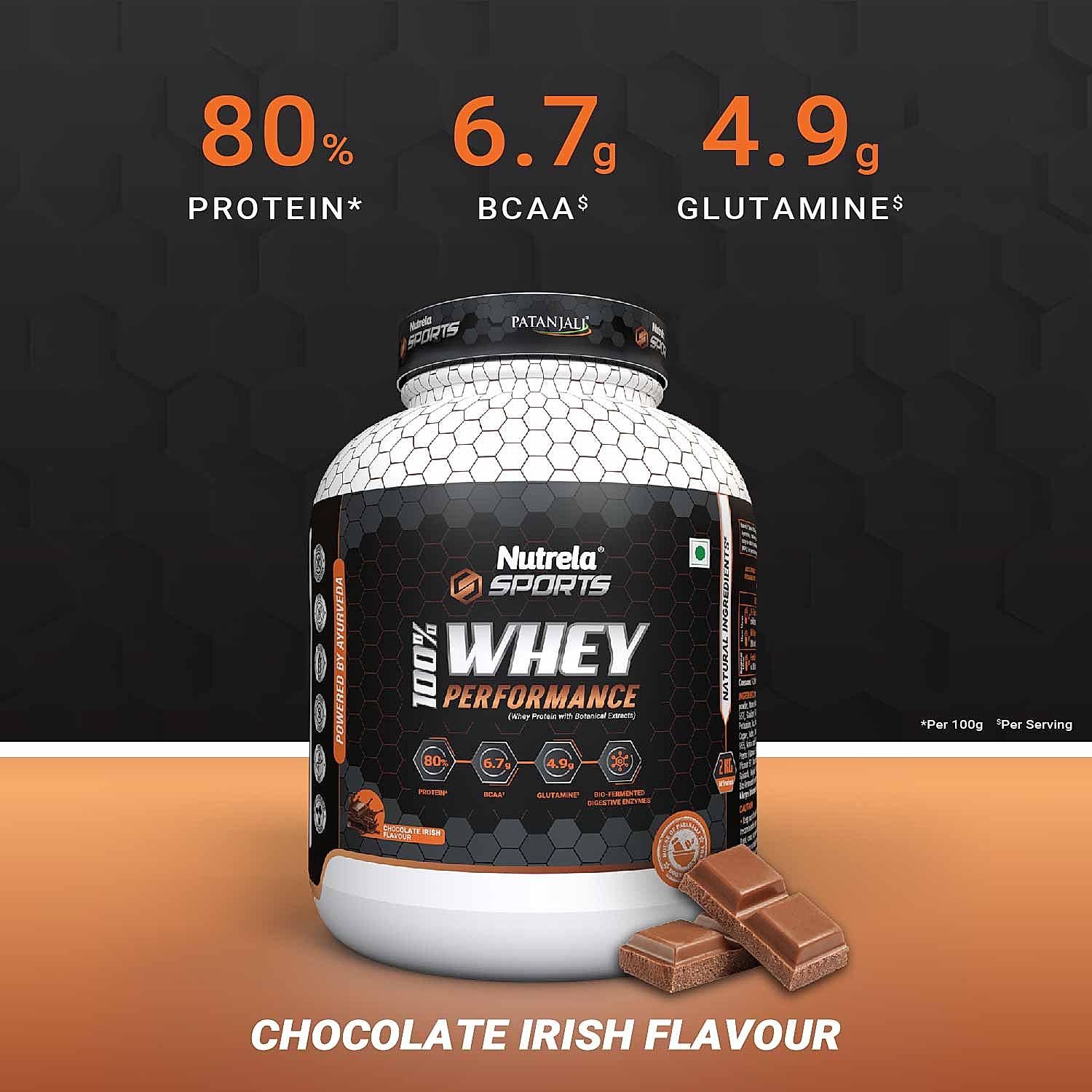 Buy Patanjali Sports Whey Performance Chocolate Irish Online at Nutrela ...