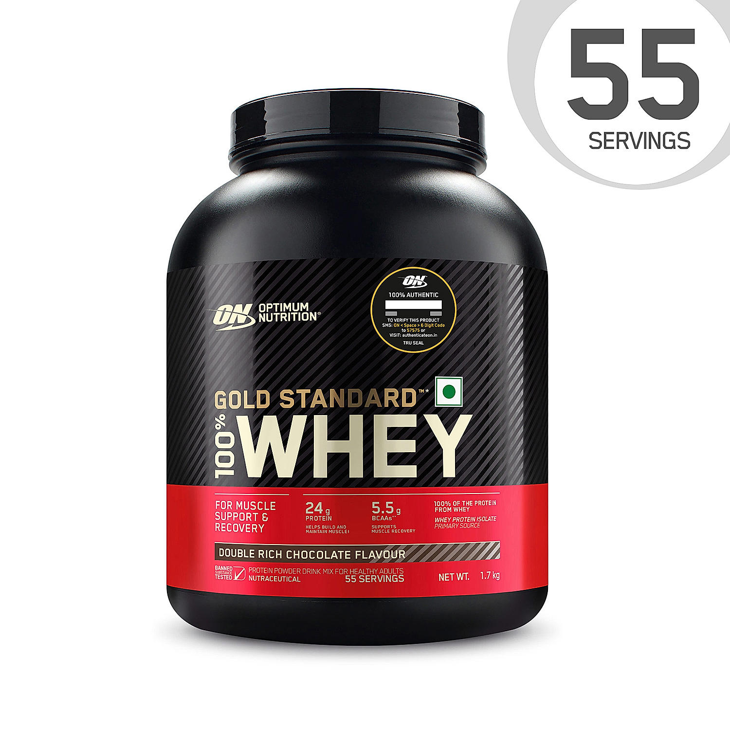 Optimum Nutrition Gold Standard 100 Whey Protein Powder 1.7 kg