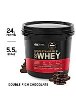 Gold Standard 100% Whey Protein Powder | Double Rich Chocolate | 4 kg and Micronised Creatine Powder | Unflavoured | 250 g