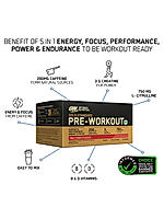 Optimum Nutrition (ON) Gold Standard Pre-Workout- 142.5g/15 single serve packs (Fruit Punch Flavor), For Energy, Focus, Power, Endurance & Performance