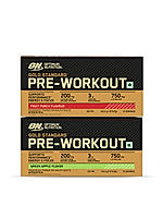 Optimum Nutrition (ON) Gold Standard Pre-Workout- 142.5g/15 single serve packs (Fruit Punch Flavor), For Energy, Focus, Power, Endurance & Performance and Optimum Nutrition Gold Standard Pre-Workout- 142.5g/15 single serve packs (Green Apple Flavor)