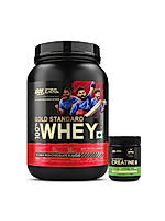 Gold Standard 100% Whey Protein Powder | Double Rich Chocolate | 2 lbs and Micronized Creatine Powder | Unflavoured|100 g