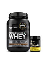 Performance Whey Protein | 1 kg (2.2 lbs) | Chocolate + Multivitamin for MEN- 60 Tablets