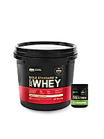 Gold Standard 100% Whey Protein Powder | Vanilla Ice Cream | 4 kg and Micronized Creatine Powder | Unflavoured|100 g