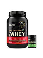 Gold Standard 100% Whey Protein Powder | Double Rich Chocolate | 2 lbs + Zinc Magnesium Aspartate (ZMA) - 60 Capsules