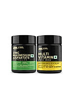 Multivitamin for MEN- 60 Tablets + Zinc Magnesium Aspartate (ZMA) - 60 Capsules