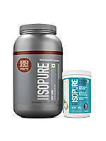 Isopure Low Carb Whey Protein Isolate Powder | Dutch Chocolate | 1 Kg + Isopure Collagen Peptides (12g/serve) with Type I,II & III Collagen (Unflavoured)- 250g