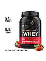 Gold Standard 100% Whey Protein Powder | Delicious Strawberry | 2 lbs.