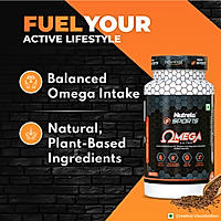 Patanjali Nutrela Sports Organic Omega 3,6,7 & 9 (90 Capsules) | Use Code ACTIVE