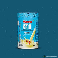 Patanjali Nutrela Weight Gain - Banana Flavor - 500g (Pack of 1)