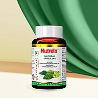 Patanjali Nutrela Natural Spirulina 60 Tablets (Pack of 1)