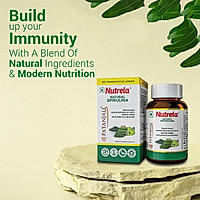 Patanjali Nutrela Natural Spirulina 60 Tablets (Pack of 1)