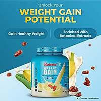 Patanjali Nutrela Weight Gain - Banana Flavor - 2Kg (Pack of 1)