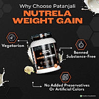 Patanjali Nutrela Sports Mass Gainer French Vanilla-1KG