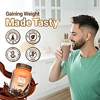 Patanjali Nutrela Weight Gain - Chocolate Flavour - 1Kg (Pack of 1) with Shaker