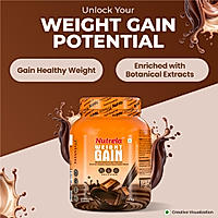 Patanjali Nutrela Weight Gain - Chocolate Flavour - 1Kg (Pack of 1)