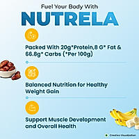Patanjali Nutrela Weight Gain - Banana Flavor - 500g X 2 (Pack of 2)