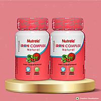 Patanjali Nutrela Iron Complex Natural 30 X 2 Capsules (Pack of 2)
