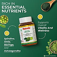 Patanjali Nutrela Natural Spirulina 60 X 2 Tablets (Pack of 2)