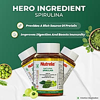 Patanjali Nutrela Natural Spirulina 60 X 2 Tablets (Pack of 2)