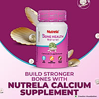 Patanjali Nutrela Bone Health - Natural 30 X 2 Capsules Calcium Supplement (Pack of 2)