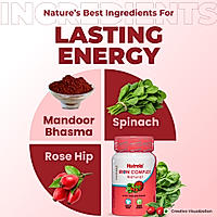 Patanjali Nutrela Iron Complex Natural 30 X 3 Capsules (Pack of 3)