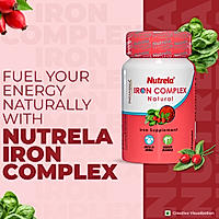 Patanjali Nutrela Iron Complex Natural 30 X 3 Capsules (Pack of 3)