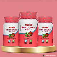 Patanjali Nutrela Iron Complex Natural 30 X 3 Capsules (Pack of 3)