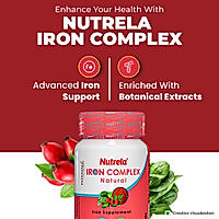 Patanjali Nutrela Iron Complex Natural 30 X 3 Capsules (Pack of 3)