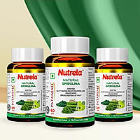 Patanjali Nutrela Natural Spirulina 60 X 3 Tablets (Pack of 3)