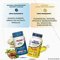 Patanjali Nutrela Daily Active + Organic Omega (Combo)