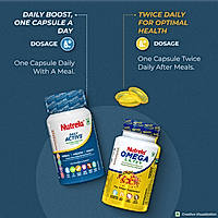 Patanjali Nutrela Daily Active + Organic Omega (Combo)