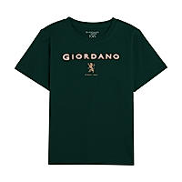 Junior's Giordano Logo Print Tee