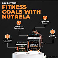 Patanjali Nutrela Sports 100% Whey Performance Chocolate Irish (1KG) + Creatine Monohydrate (100g)