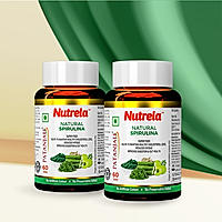Patanjali Nutrela Natural Spirulina Tablets (Pack of 2)