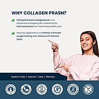 Patanjali Collagen Prash - Advanced Anti Ageing Formula for Men and Women - 400g (Pack of 3)