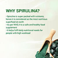 Patanjali Nutrela Natural Spirulina Tablets (Pack of 2)
