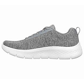 SKECHERS GREY WOMENS GO WALK FLEX - DAZZLING SMILE SNEAKERS