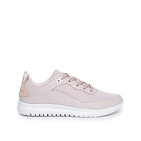AMP Light Pink Women Breathable Lightweight Lace-Up Sneakers
