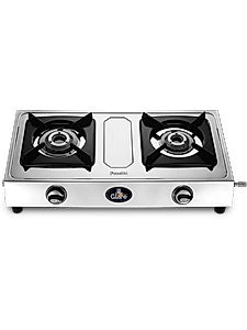 Preethi Glare 2 Burner Gas Stove Stainless Steel Gas Stove