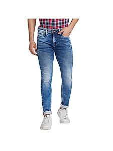 Killer Slim Fit Solid Light Blue Jeans For Men's