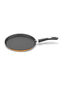 Preethi Dura Collection Non Stick Tawa, 28 cm, Gas & Induction Compatible, 5 Star Non Stick Effect, Turmeric Yellow