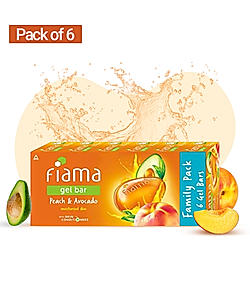 Peach & Avocado Gel Bar, 125g (Pack of 6)