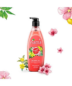 Happy Naturals Plum Blossom & Ylang Shower gel, 500 ml