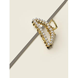 ToniQ Monochrome gold  Hoop Hair claw clip