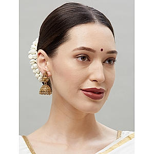 Gold Plated Lakshmi Temple Jhumka Earring