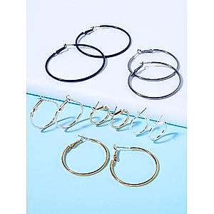 TRIBAL ZONE Womens Silver Twisted Circular Hoop Earrings(Ear Rings), Shop Now at ShopperStop.com, India's No.1 Online Shopping Destination