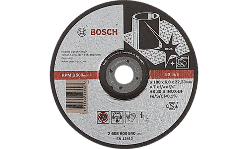 Expert for Inox Grinding Discs with Depressed Centre, 22.23 mm Bore for Large Angle Grinders (Pack of 25)