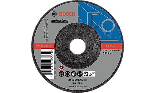 Expert for Metal Grinding Discs with Depressed Centre, 16 mm Bore for Small Angle Grinders (Pack of 25)